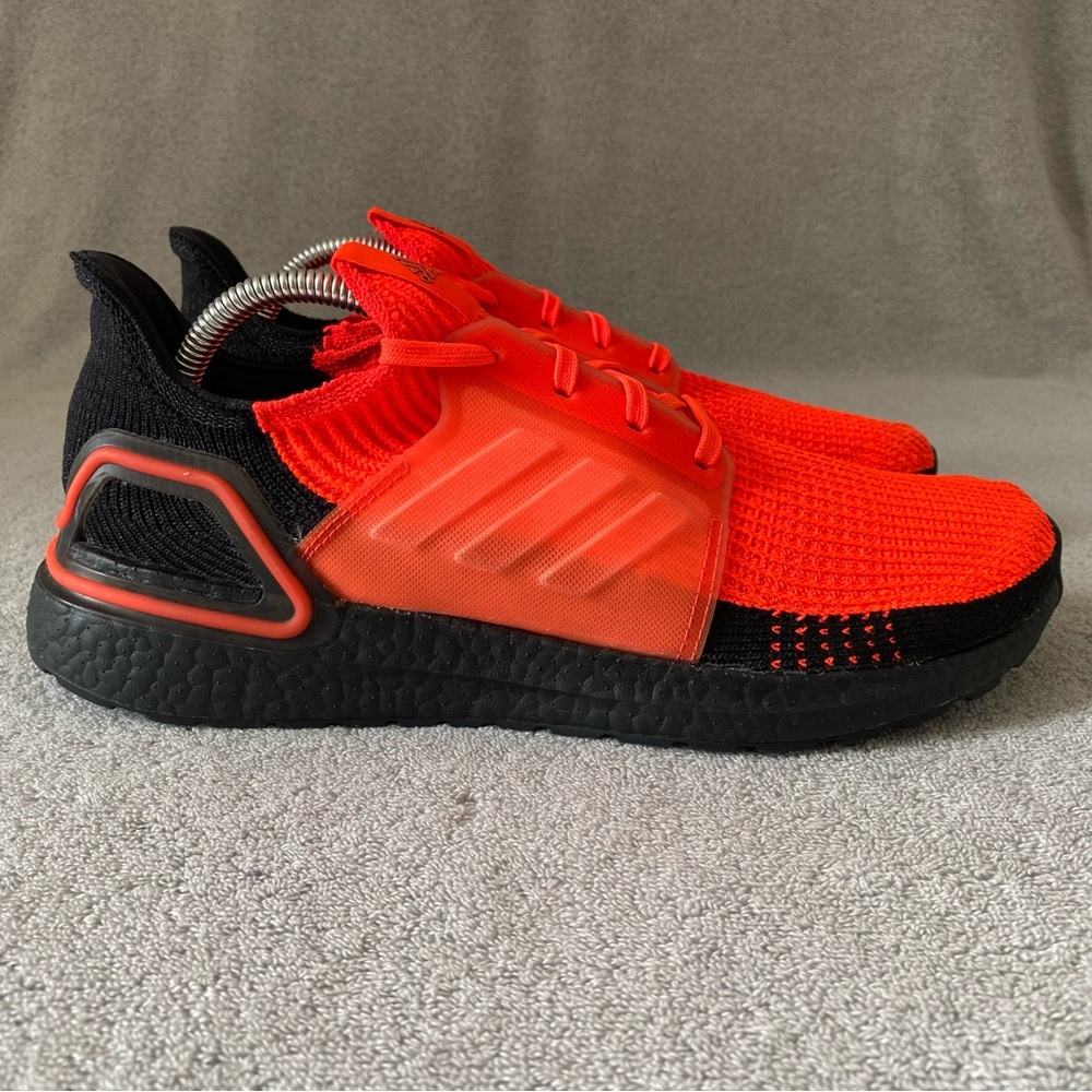 Adidas Shoes Mens 10 Solar Red Black Ultraboost 19 Athletic Sneakers G27131